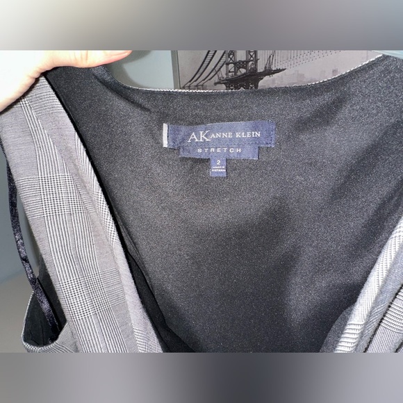 Sleeveless cowl scoop neck corporate style dress. Chic and flattering. - Picture 7 of 14